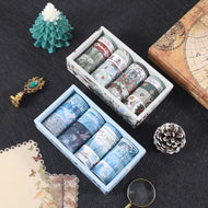 20 rolls/box, Christmas theme pattern and washi tape, suitable for DIY diary, gift box decoration, Christmas gift for friends