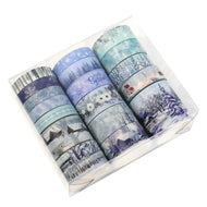 18 rolls/box, Christmas snow scene washi tape, suitable for DIY diary, gift box decoration, Christmas gift for friends