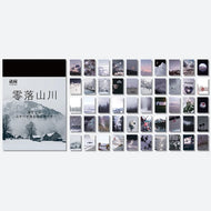 Yoofun 50 Sheets Natural Scenery&Art Paintings Stationery Stickers Book Aesthetic Landscape Cute Scrapbooking Planner Journaling