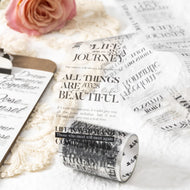 Handwritten English Masking Tapes Stickers