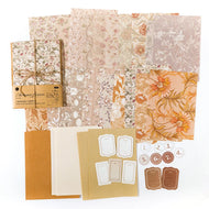 40Pcs Vintage Decorative Collage DIY Craft Background Paper Floral Handmade Paper Mix Material Junk Journal Planner Scrapbooking