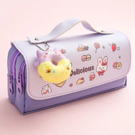 3D Kawaii Pencil Case Girls Decompression Pen Pouch Cute Waterproof School Supplies Aesthetic Organizer Box Korean Stationery
