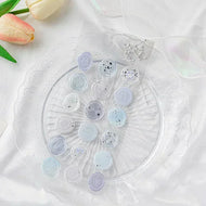 18pcs Vintage Wax Seal Stamp Stickers DIY Scrapbooking Journal Planner Decoration Korean Stationery Kawaii Envelope Sealing Tags