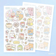 Cute Cartoon Animal Bear Stickers Handbook Diary Planner