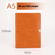 A5 Vintage Travelers binder Notebook Blank Kraft Diary PU Leather Loose leaf Notepad Journal Sketchbook Office Supplies