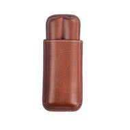 Luxury Cigar Case Cigar Humidor Holds 2 Cigars PU Leather Travel Case Smoking Accessories Men's Gift