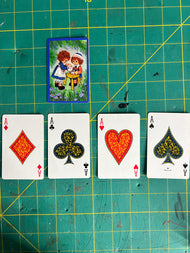 Vintage Card Ephemera RAGGEDY ANN Vintage Playing Card Specialty Focal Point ACES Pack – – Junk Journal Ephemera & ATC Supplies