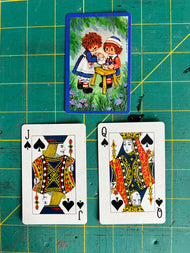 Vintage Card Ephemera RAGGEDY ANN Vintage Playing Card Royalty Pack – Spades J, Q, K – Junk Journal Ephemera & ATC Supplies