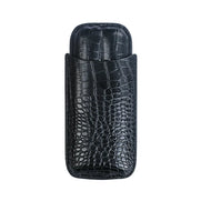 Luxury Cigar Case Cigar Humidor Holds 2 Cigars PU Leather Travel Case Smoking Accessories Men's Gift