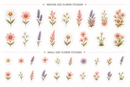 Highland Sweethearts — Cottage Flower Filler Sticker Set