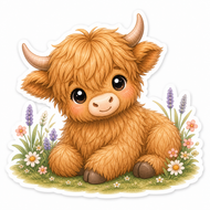 Highland Sweethearts — Highland Cow #2 Vinyl Sticker