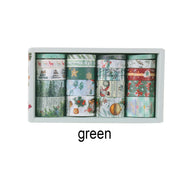 20 rolls/box, Christmas theme pattern and washi tape, suitable for DIY diary, gift box decoration, Christmas gift for friends