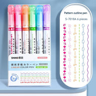 Kawaii Decorative Line Pen Set