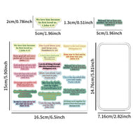 Colorfed Bible Verse Stickers