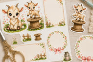 Highland Sweethearts™ Shummy the Goat Planner Sticker Sheet