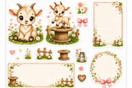 Highland Sweethearts™ Shummy the Goat Planner Sticker Sheet