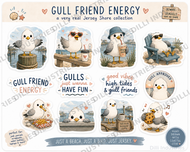 Gull Friend Energy — Complete Jersey Shore Sticker Collection