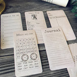 15 Pcs Tim Holtz Style To Do List Vintage Sticker Junk Journal Ephemera Album Collage Aesthetic Stickers Scrapbooking Material