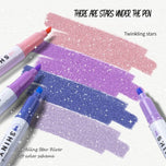 Kawaii Glitter Highlighter Pen Set