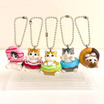 Kawaii Donut Cat Bag Charm