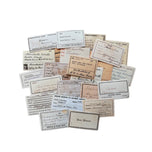 23Pcs Tim Holtz Style Signature Label Vintage Sticker Junk Journal Ephemera DIY Album Aesthetic Stickers Scrapbooking Material
