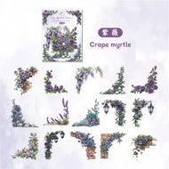 30 Pcs Flowers Corner Stickers PET sticker package DIY diary decoration sticker album scrapbooking Junk Journal