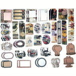 200 Pieces Vintage Ephemera Scrapbooking Supplies Pack for Journaling, Decoupage Paper Stickers Kit for Bullet Junk Planners