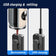 2 In 1 Jet Flame Lighter Windproof Creative Foldable Gun Plasma Dual Arc Lighter Butane Torch Turbo Cigar Lighter Funny Men Gift