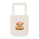 Cute Baby Cow Organic Canvas Tote — Adorable Floral Highland Calf Tote Bag