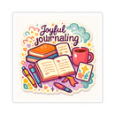 Joyful Journaling Sticker — Cute Bible &amp; Study Planner Kiss-Cut Sticker for Christian Women, Journalers &amp; Students