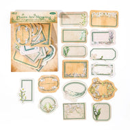 45pcs Vintage Plant Label Stickers Pack Junk Journal Ephemera Decorative Stickers Aesthetic Diary Album Scrapbooking Supplies