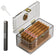 Acrylic Cigar Humidor With Hygrometer Humidifier Cedar Wood Tray Portable Humidor Box Cigar Case Fit 18-50 Smoking Accessories