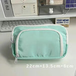 Kawaii Pencil Case 3 Layers Cute Pen Bag Large Capacity Korean Organizer Pouch for Student Back to School Supplies Stationery