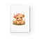 Cute Highland Cow Journal — Floral Baby Girl Notebook