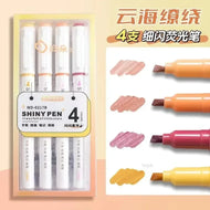 Kawaii Glitter Highlighter Pen Set