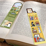 30PCS Cartoon Cat World Bookmark Card Reading Laptop Luggage Waterproof Graduation Students Graffiti Stationery Pages Bookmarks