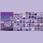 Yoofun 50 Sheets Natural Scenery&Art Paintings Stationery Stickers Book Aesthetic Landscape Cute Scrapbooking Planner Journaling