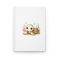 Cute Sea Turtle Hardcover Journal — Kawaii Ocean Notebook for Kids & Gift
