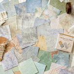 50 sheets Craft Vintage Scrapbooking Paper Kawaii Art Junk Journal Deco Sticker Natural Collection DIY Material Paper