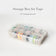 Clear Crafts Organizer Storage Box, 15 Compartments, Washi Tape, Art Supplies, Sticker Stationery