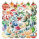 56PCS Christmas Ball Stickers Exquisite Handheld Account Materials Phone Cases Laptop Suitcases Water Cups Waterproof Stickers