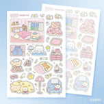 Kawaii Bear Journaling Stickers Diary Planner