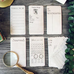 15 Pcs Tim Holtz Style To Do List Vintage Sticker Junk Journal Ephemera Album Collage Aesthetic Stickers Scrapbooking Material
