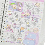 Kawaii Bear Journaling Stickers Diary Planner