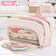 Kawaii Pencil Case 3 Layers Cute Pen Bag Large Capacity Korean Organizer Pouch for Student Back to School Supplies Stationery