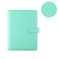Macaroon Color A6/A5 PU Leather DIY Binder Notebook Cover Diary Agenda Planner Paper Cover School Stationery