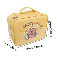 Kawaii Capybara Stationery Gift Set For Students Featuring Soft Grip Pens Notebook Pencil Case And Study Essentials Pack Gift