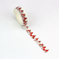 NEW 1PC. Decorative Christmas Gnomes Washi Tape for Scrapbooking Adhesive Masking Tape Cute Stationery Journaling supplies