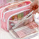 Kawaii Pencil Case 3 Layers Cute Pen Bag Large Capacity Korean Organizer Pouch for Student Back to School Supplies Stationery