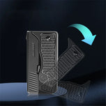 2 In 1 Jet Flame Lighter Windproof Creative Foldable Gun Plasma Dual Arc Lighter Butane Torch Turbo Cigar Lighter Funny Men Gift